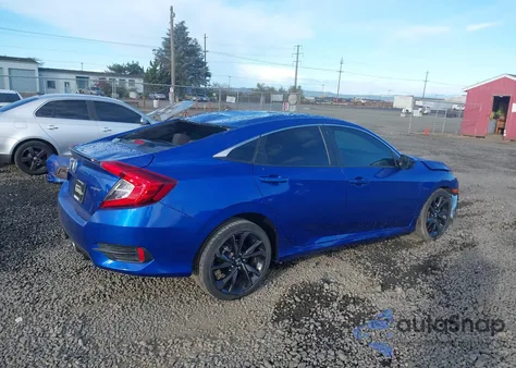 2019 Honda Civic Sport из США, поврежденный, VIN 19XFC2F89KE209984